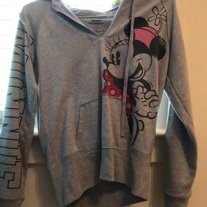Hooded Minnie Mouse sweatshirt